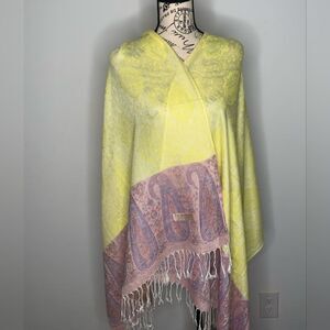 Beautiful yellow Multicolor Pashmina